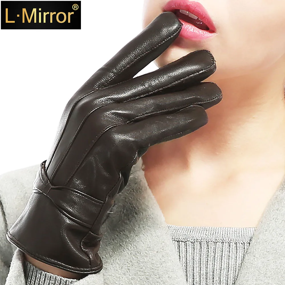 Модные женские перчатки для катания на лыжах и бега L.Mirror 1 пара Зимние флисовые