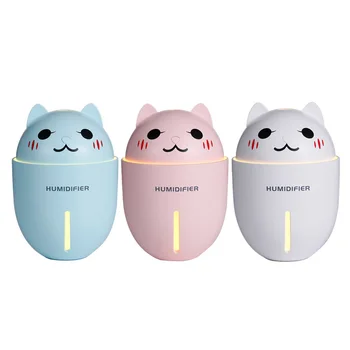 

3 in 1 Ultrasonic Air Humidifier 320ml Aroma Diffuser Cool-Mist Adorable Pet Mini Humidifier Aroma Essential Oil Diffuser Fogger