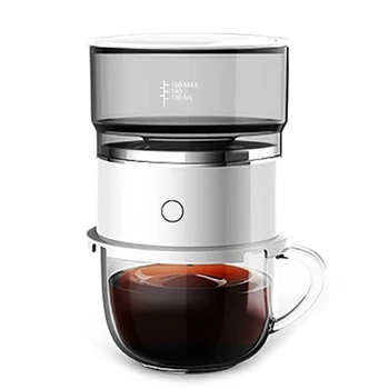 

Automatic Hand Rotating Coffee Maker Stainless Steel Filter Electric Auto Coffee Machine for Home Office Outdoor Travel U1JE