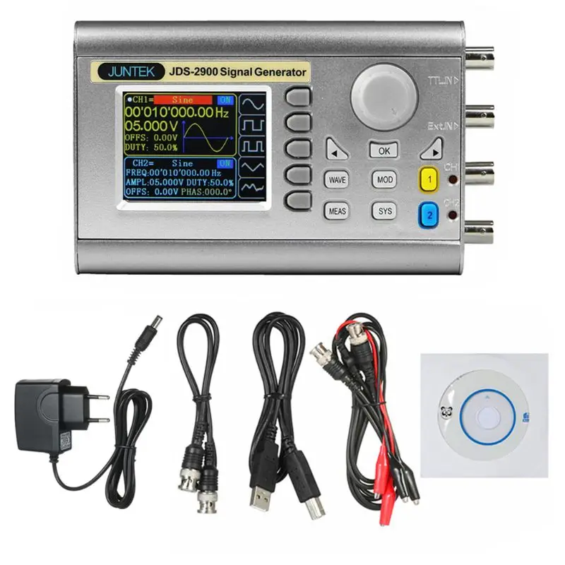 

New 2-Channel DDS Signal Generator Counter Frequency 15 MHz Signal Source JDS2900 EU qyh