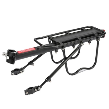 

Bike Rack Aluminum Alloy Frame Luggage Rear Carrier Rear Rack Trunk for Bicycles MTB Bike Rear Shelf with Mounting Wrench