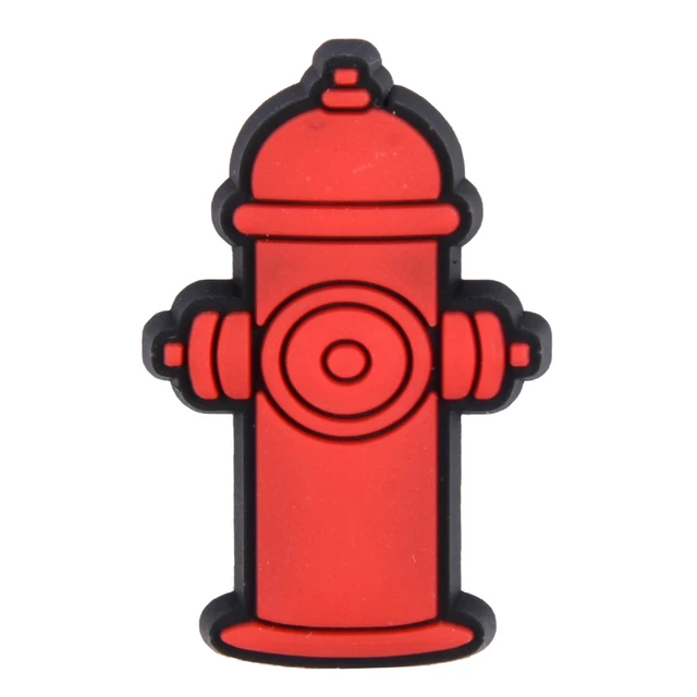 Hot Sale Fireman Fire Engine Croc Shoe Charms Autism Friendly Clog Shoes Decorations Teacher Lifeguard Accessories Stop Bullying p6289