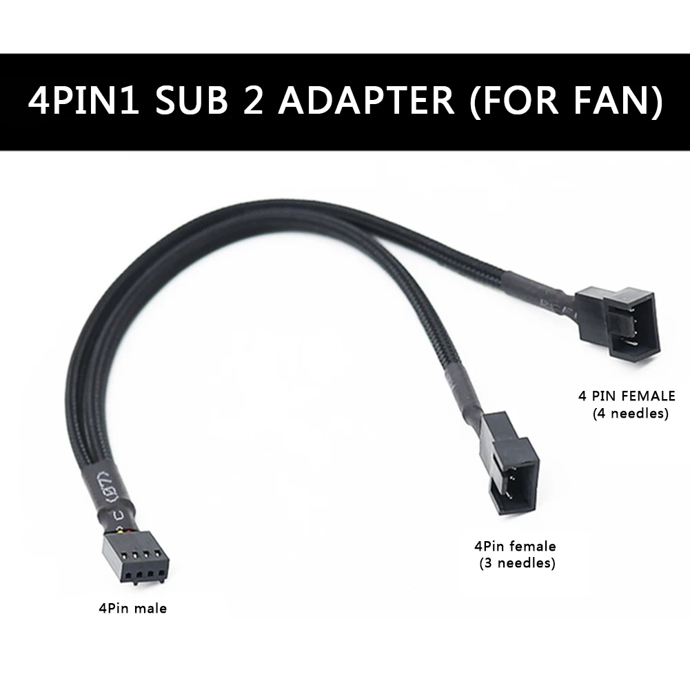 Brancher Ventilo 3 Pin Sur 4 Pin Adaptateur d'extension de ventilateur PWM 4 broches, câbles Hub, carte  mère, CPU, câble séparateur en Y, boîtier de PC | AliExpress