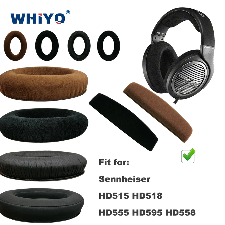 Replacement Ear Pads For Sennheiser HD515, HD555, HD595, HD518, HD558 Headphones