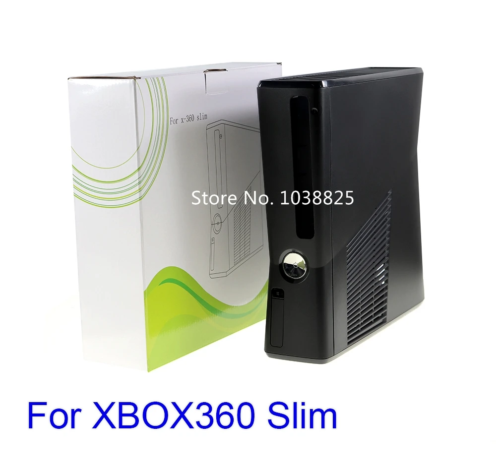 Cassa Di Shell Dell'Alloggiamento Completo Nero Per La Xbox 360 Xbox 360 Cassa Sottile Di Protezione Della Sostituzione Della Console Per La Console X