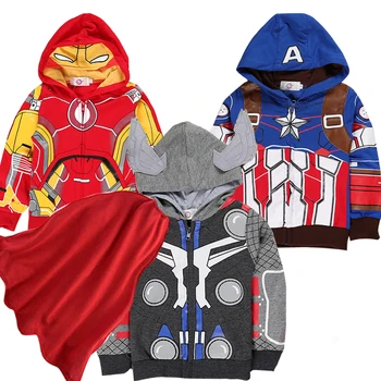 

Baby Boy Clothes Hoodie Superman Batman Baby Girl Boy Kids Clothes Zipper Cotton toddler Baby Hoodies Cospaly child sweatshirt