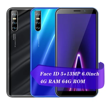 

Face ID unlocked 9T Pro celulars 2Sim quad core android mobile phones Global 3G 4G RAM 64G ROM smartphones 5MP+13MP 6.0 inch