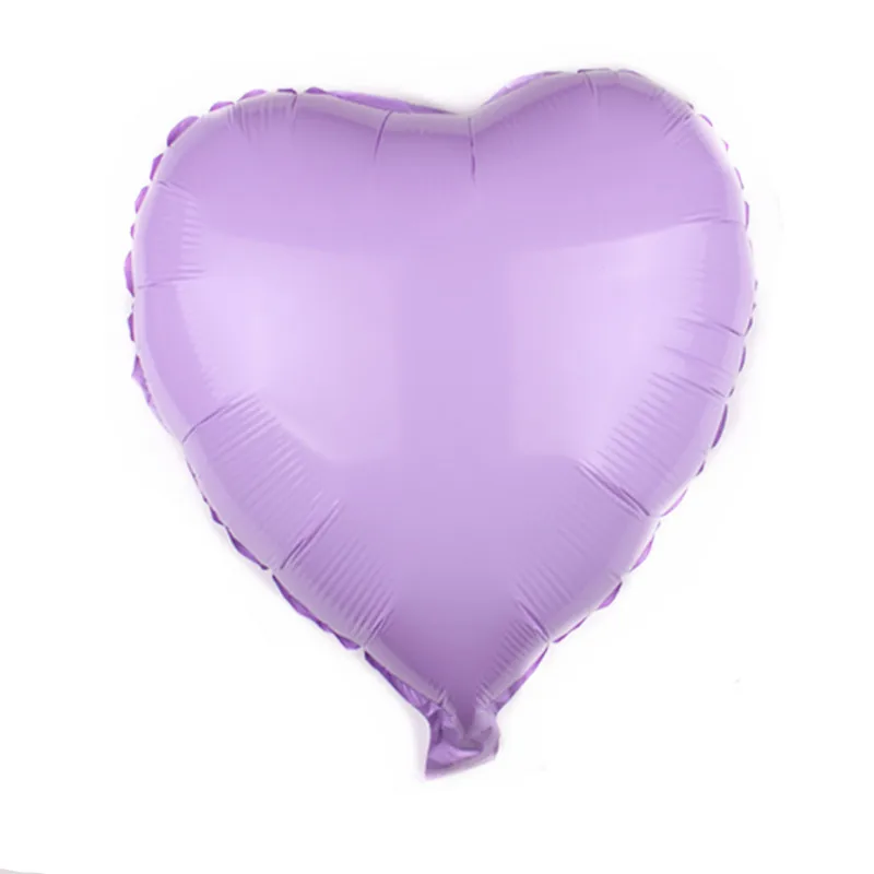 33 цвета в форме сердца, звезды, фольга, Гелиевый шар, розовое золото, макарон, воздушные шары для дня рождения, вечеринки, свадьбы, Декор, детская игрушка для душа - Цвет: Macaron purple