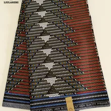 LIULANZHI африканская восковая ткань s 6 ярдов/партия настоящая вощеная ткань Анкара для платья Горячая Распродажа восковая полиэфирная ткань ML56L01-ML56L10