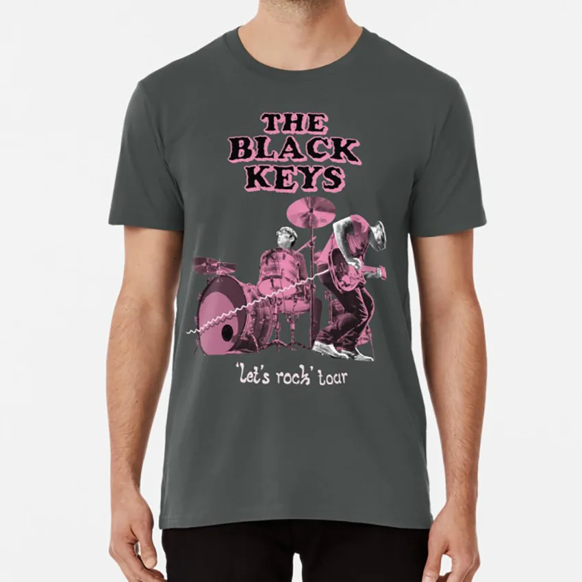 The black keys lets rock tour 2019 футболка с черными клавишами musc singer | Мужская одежда