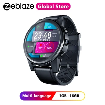 

Zeblaze THOR 4 PRO 4G SmartWatch 1.6 inch Crystal Display GPS/GLONASS Quad Core 16GB 600mAh Hybrid Leather Strap Smart Watch Men
