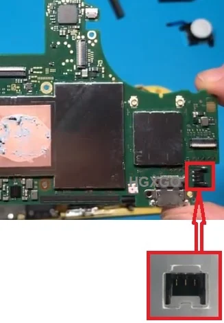 For Nintendo Switch Lite Hdh 001 Battery Fpc Connector Socket Contact Socket 3pin On Motherboard Fix Part Mobile Phone Flex Cables Aliexpress