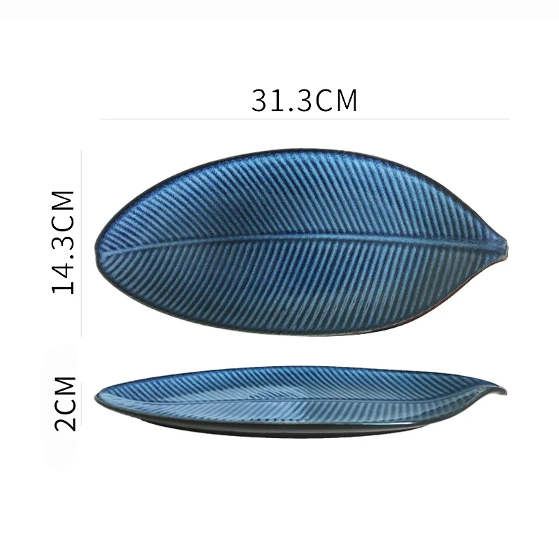 B blue 31.3x14.3cm