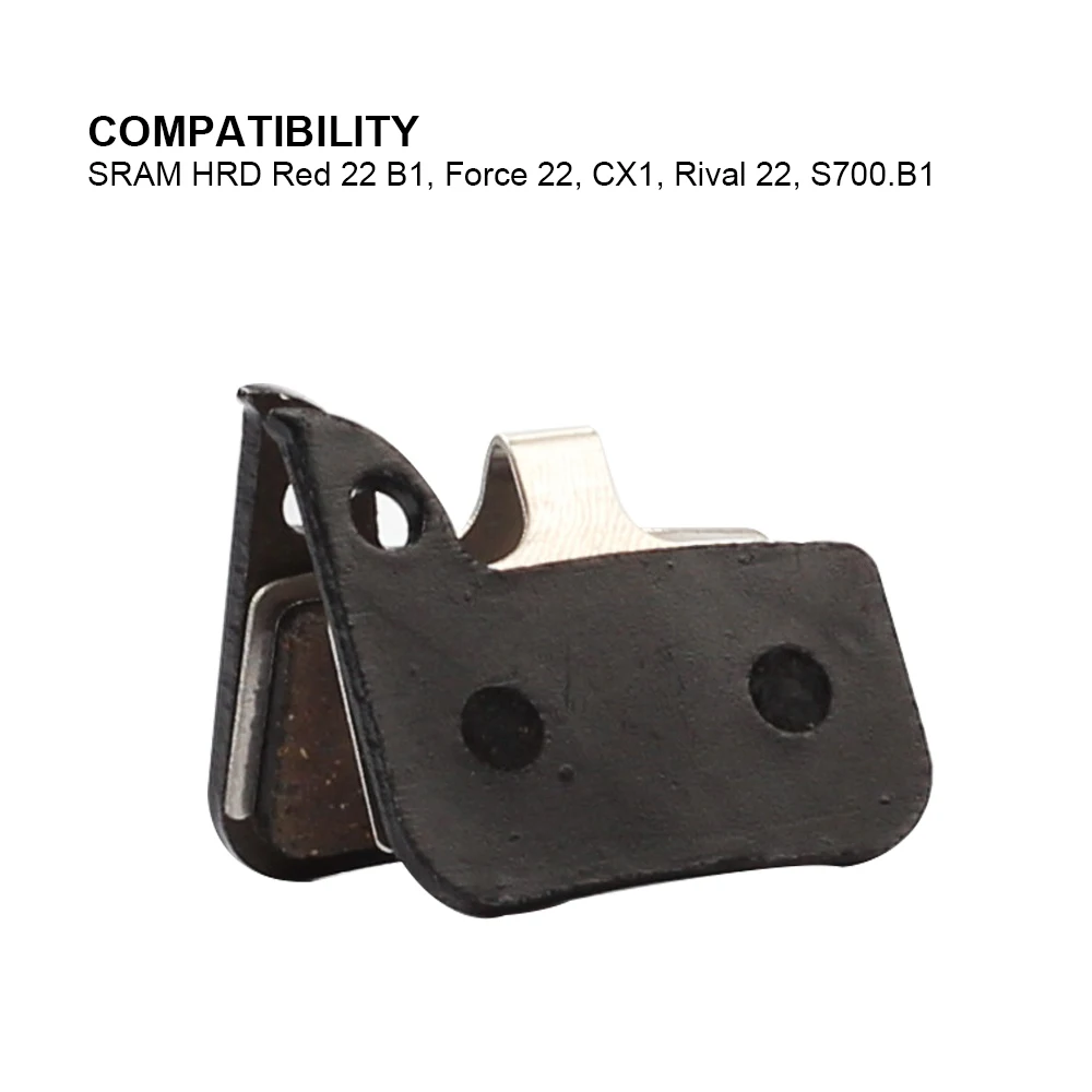BIKEIN 2 Pairs Bicycle Hydraulic Disc Brake Pad For SRAM HRD Red 22 B1 HRD Force 22 HRD CX1 Cycling Resin Brake Pads MTB Parts