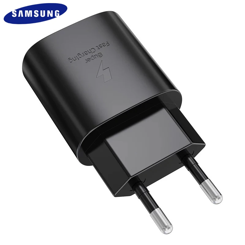 Original Samsung 25W Charger EU US UK AU Plug Power Wall PD Adapter For Galaxy S21 Ultra S21 S20 FE A70 A80 A90 A72 Z Flip 3 F52 shaver charger cable