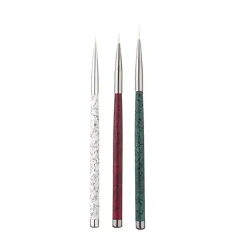 

2019 Newly 3PCS Professional Nail Art Drawing Painting Pen Brush Detailer Liner Brush Set Freeshipping 30p1228