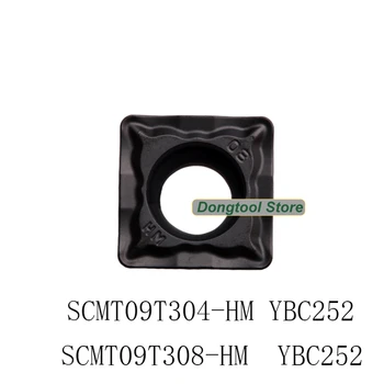 

10pcs SCMT09T304 SCMT09T308 HM YBC252 diamond inserts turning tool of cnc lathe cutter high quality machining cutting