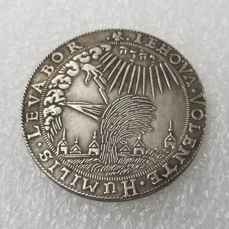 

1634 Germany Island coins silver plated coin copy old coins for collection gift bedge