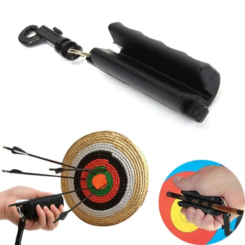 

Black Silicon Archery Arrow Puller Black Silicone Gel Archery Target Puller for Target Hunting Bow Shooting Remover