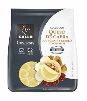 

Pasta fresca - Soles de queso de cabra con tomate y cebolla confitados