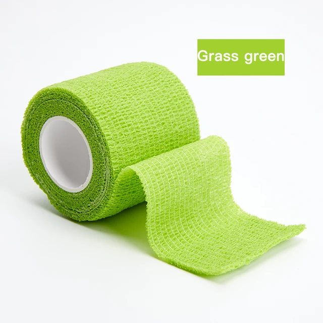 4.5M Colorful Elastic Sport Bandage Self Adhesive Bandage For Fitness Knee Support Pads Ankle Finger Wrap Kinesiology Tapes Grass