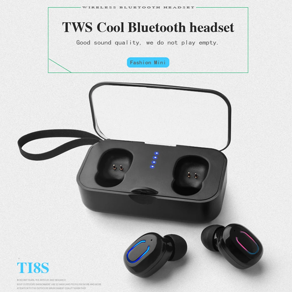 Ti8s Bluetooth наушники с микрофоном легко работать TWS портативный Быстрый Магнитный