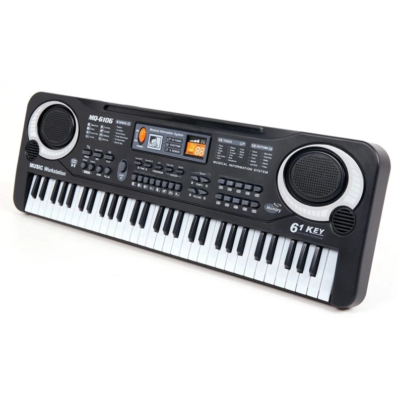 Dropship-61 Клавиши цифровой музыки электронная клавиатура доска игрушка подарок Электрический пианино орган для детей многофункциональный и нежный