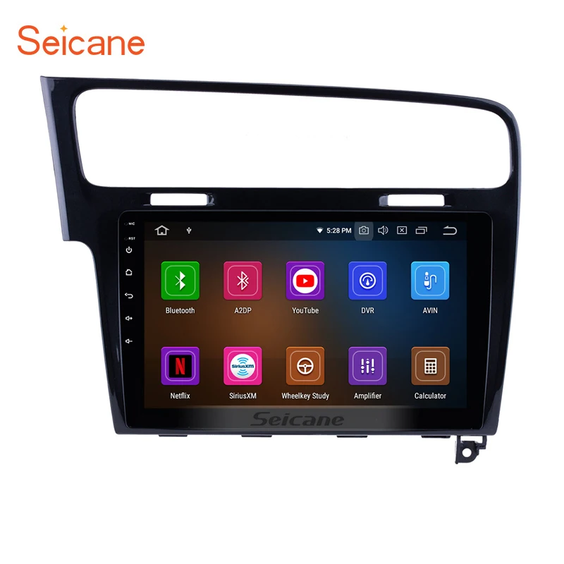 Seicane 10 1 дюймов Android 9 0 GPS автомобильное радио для 2013 2014 2015 VW Volkswagen GOLF 7 сенсорный