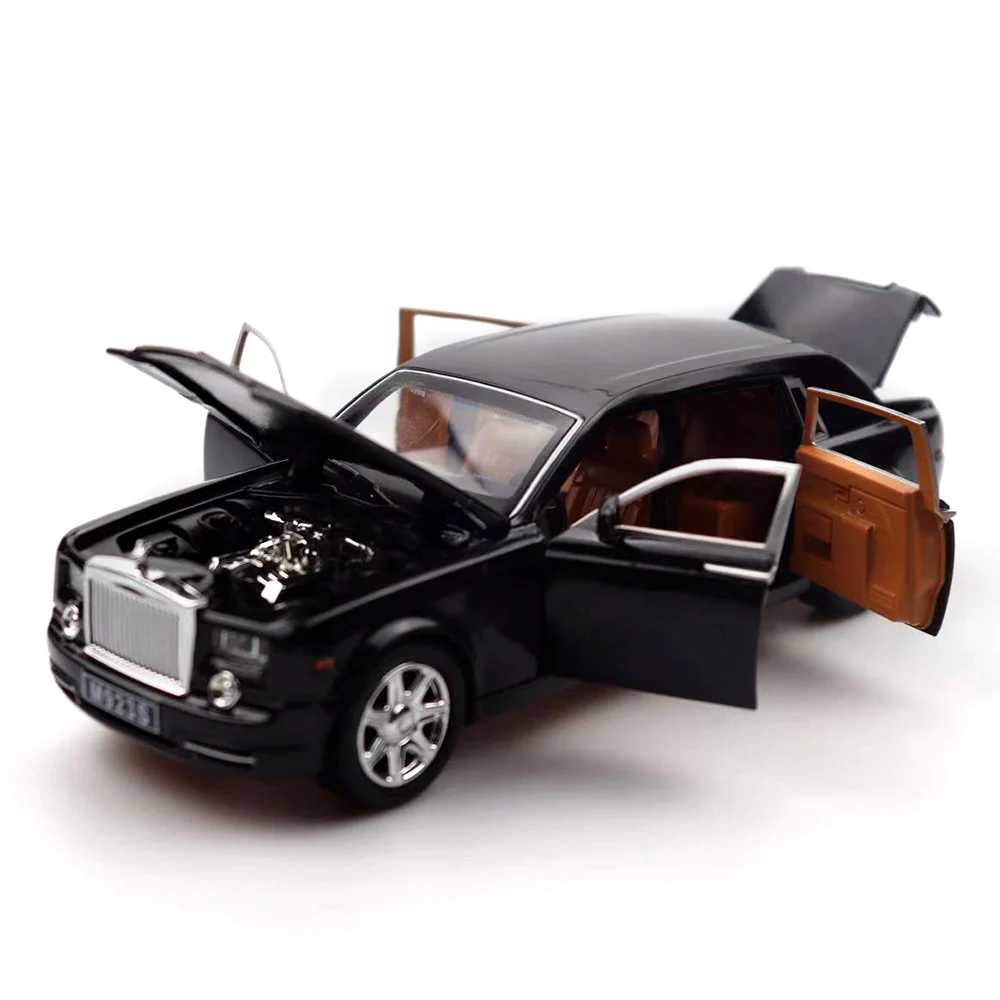 Goedkoop 124 Zes Deuren Open Rolls Royce Metalen Model Auto Speelgoed Hoge Schaal Simulatie Model Legering Speelgoed Voertuig cadeau Voor Kinderen