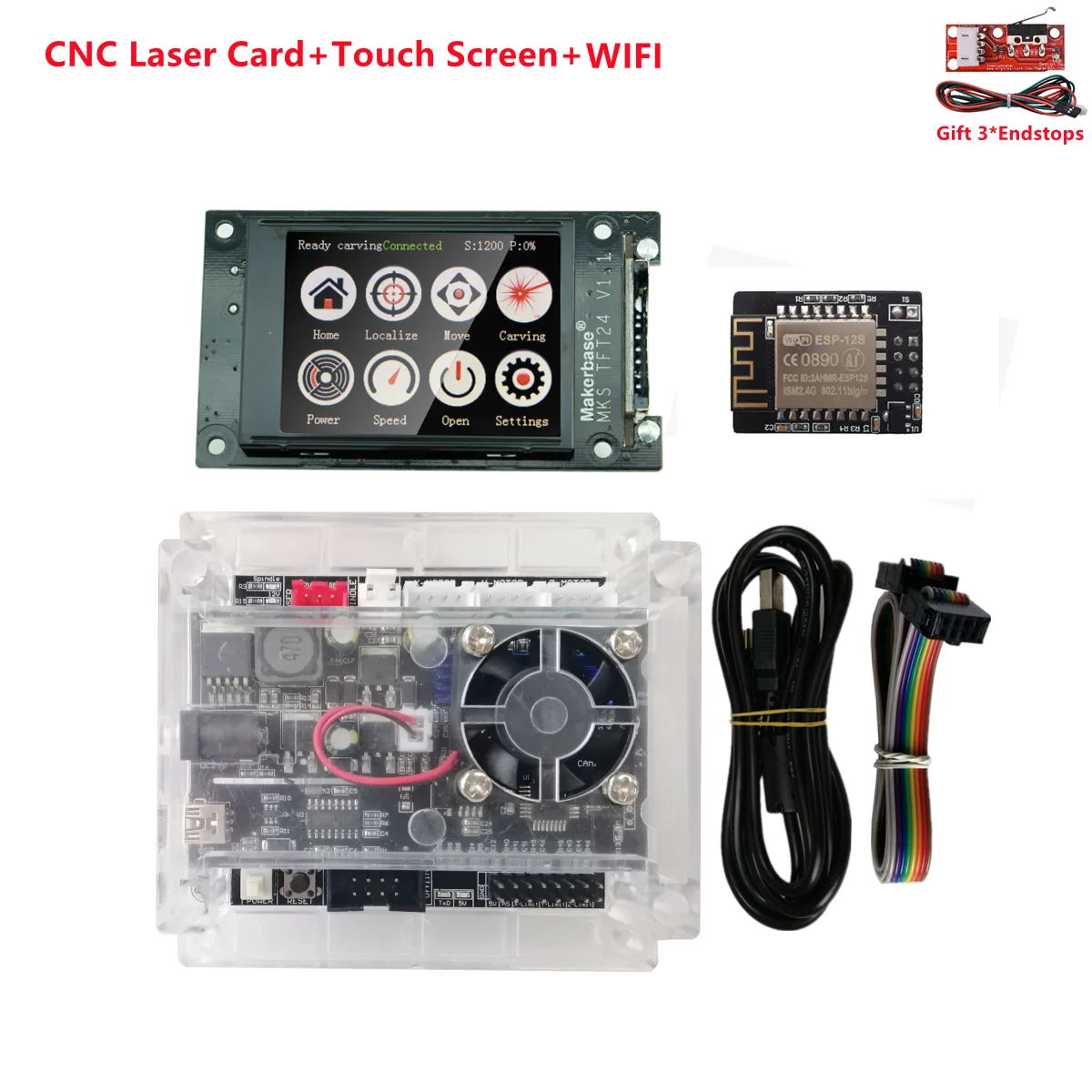 GRBL1.1 CNC лазерная гравировка обновленные детали CNC3018 pro офлайн MKS TFT24 карта