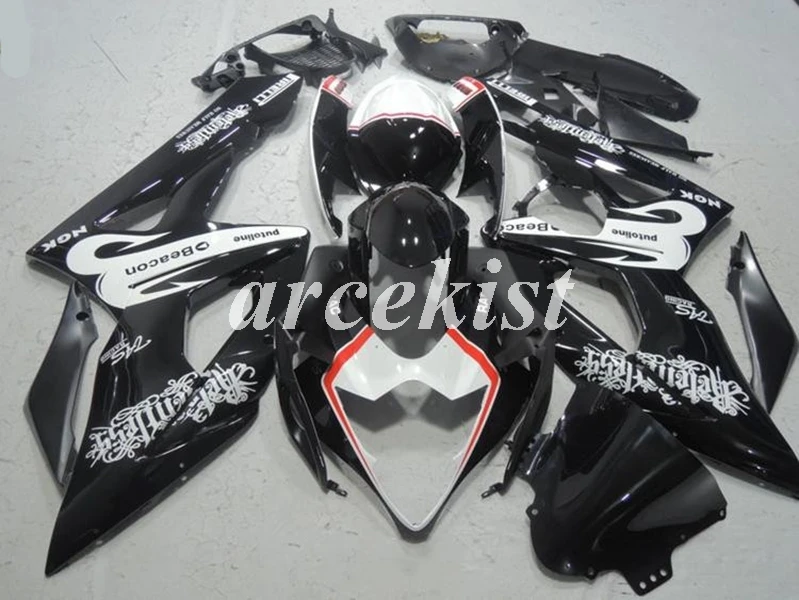 

Injection Mold New ABS Full Motorcycle Fairings Kit Fit For Suzuki GSXR1000 GSXR-1000 K5 05 06 2005 2006 body white black