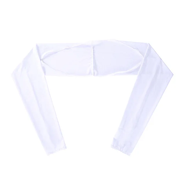 long fake sleeves Scar Cover Gloves Fake Sleeve Foldable Siamese Sun Protection Elbow Cuff Arm Cover Driving Arm Warmers Sleeves white