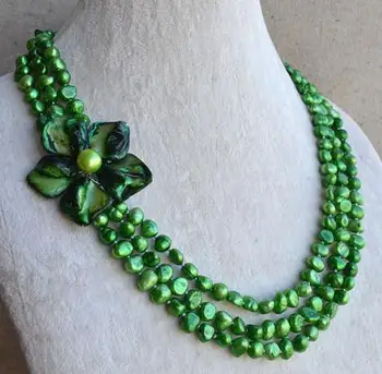 

Unique Pearls jewellery Store Shell Flower Pearl Necklace Baroque Real Freshwater Pearl Necklace Magnet Clasp Fine Jewelry