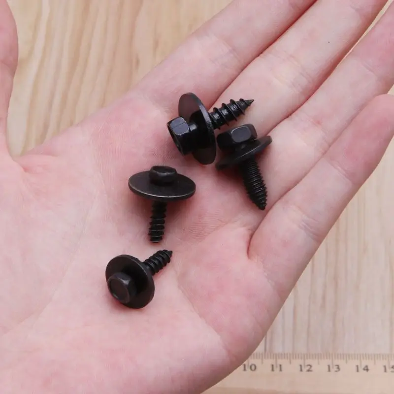 Car Screws 10PCS Universal Hex Screws Self Tapping Tapper Screw for Various Car Vehicle Kit