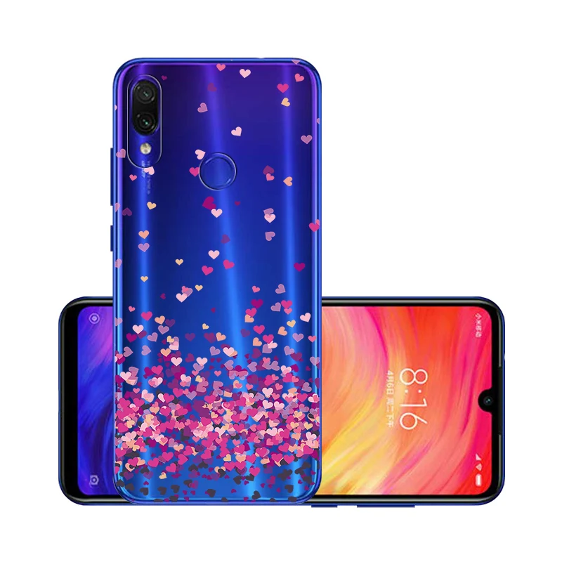 Для Xiaomi Redmi Note 7 5 Pro силиконовый прозрачный Футляр окрашенный для Xio mi Red mi 7 7A 6 6A mi A2 Lite 9T K20 чехлы чехол на ксиоми редми нот 7