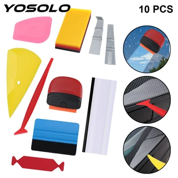 

YOSOLO 10/12/14 PCS Car Sticker Film Tools Trimming Tool Squeegee Scraper Set Repair Tools Vinyl Wrap Film Sticker Wrapping Tool