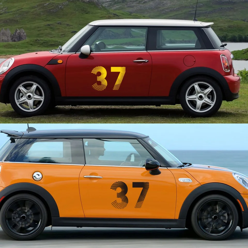 MINI COOPER S R56 R55 R58 R59 BONNET Racing STRIPES Vinyl GRAPHICS DECALS. JCW - Foto 8