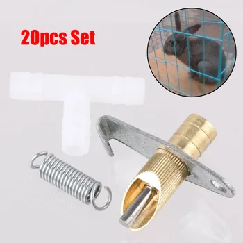 

20pcs Rabbit Automatic Nipple Water Feeder for Rodents Waterer Rabbit Nipple Drinking Tools Drinkers for rabbits incubator