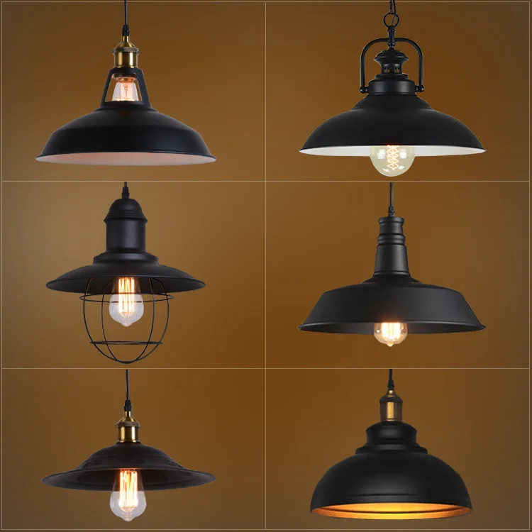 

Loft Vintage Industrial-Style Restaurant Bar Hallway Clothing Store Decoration Iron Art Armchairs Pot Cover Chandelier Restauran