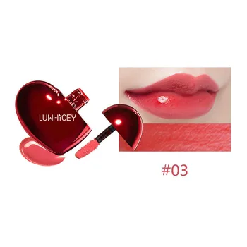 

5 Colors Heart Shaped Matte Lip Gloss Moisturizing Waterproof Long Lasting Colourfast Liquid Lipstick Makeup Maquillaje TXTB1