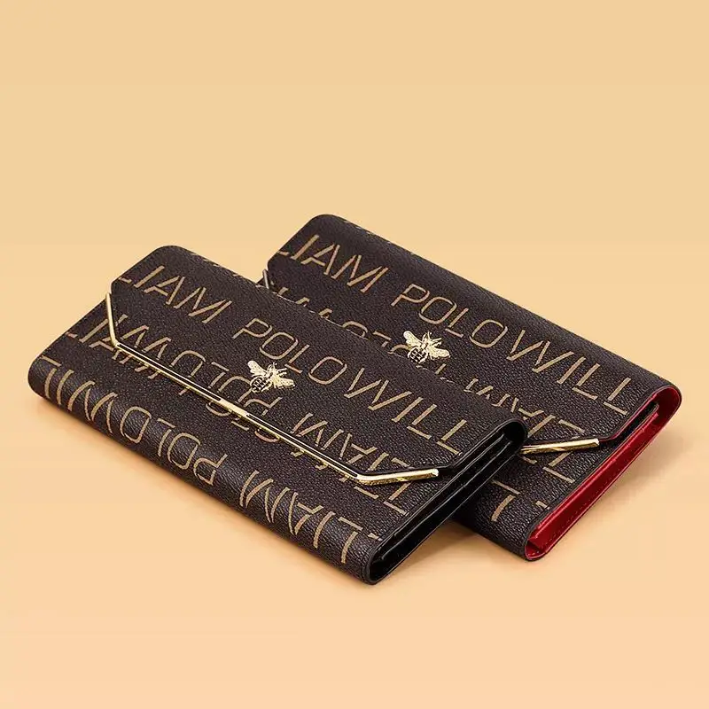 2020 new leather women's wallet long fashion three fold purse tassel Design Hand Purse small size large capacity women's purse 2020 new leather women's wallet long fashion three fold purse tassel Design Hand Purse small size large capacity women's purse