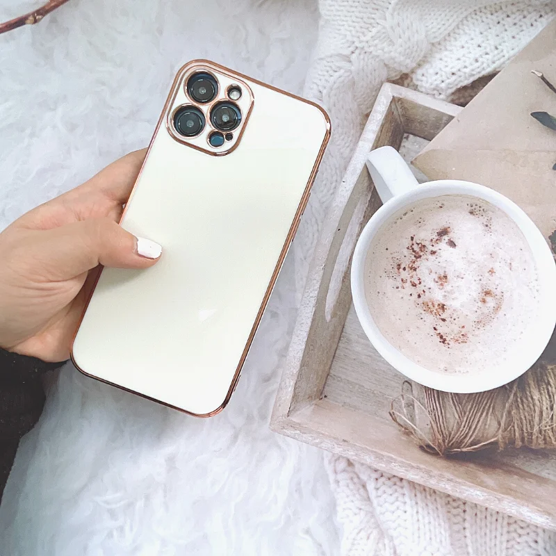 Luxury Gold Plated Case for iPhone 11 Pro Max 8 Plus 7 XR XS X Silicone