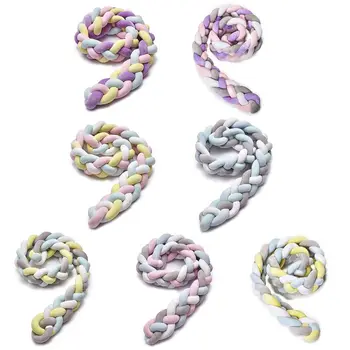 

Infant Cot Bumper Baby Snake Braided Cushion Bedding Room Decor Newborn Crib Safety Sleep Protector Pillow 1.5m/2.2m