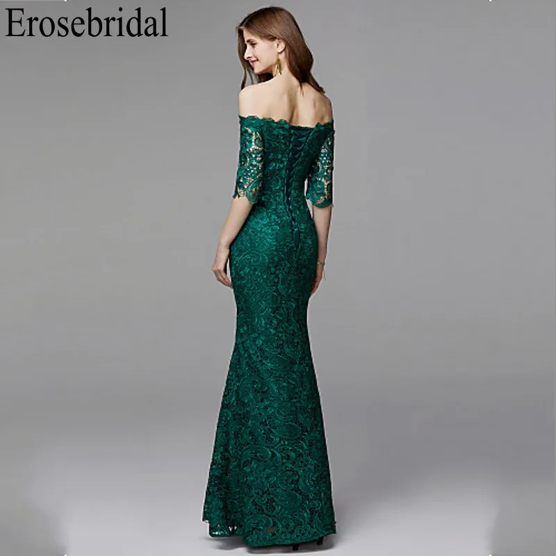 Женское вечернее платье с коротким рукавом Erosebridal Элегантное Длинное Вечернее