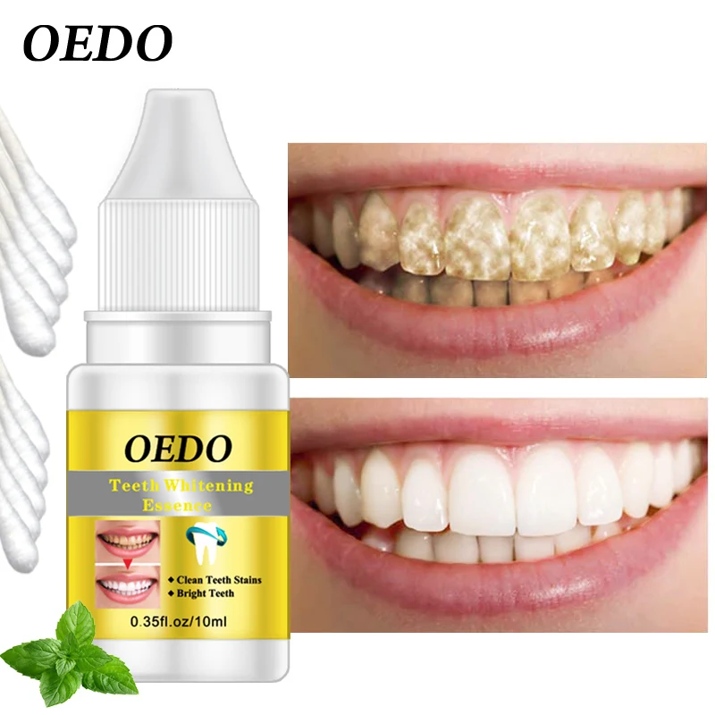 

OEDO Teeth Whitening Essence Oral Hygiene Cleaning Stains Tooth Bleaching Dental Toothpaste Remove Plaque Stains10ml