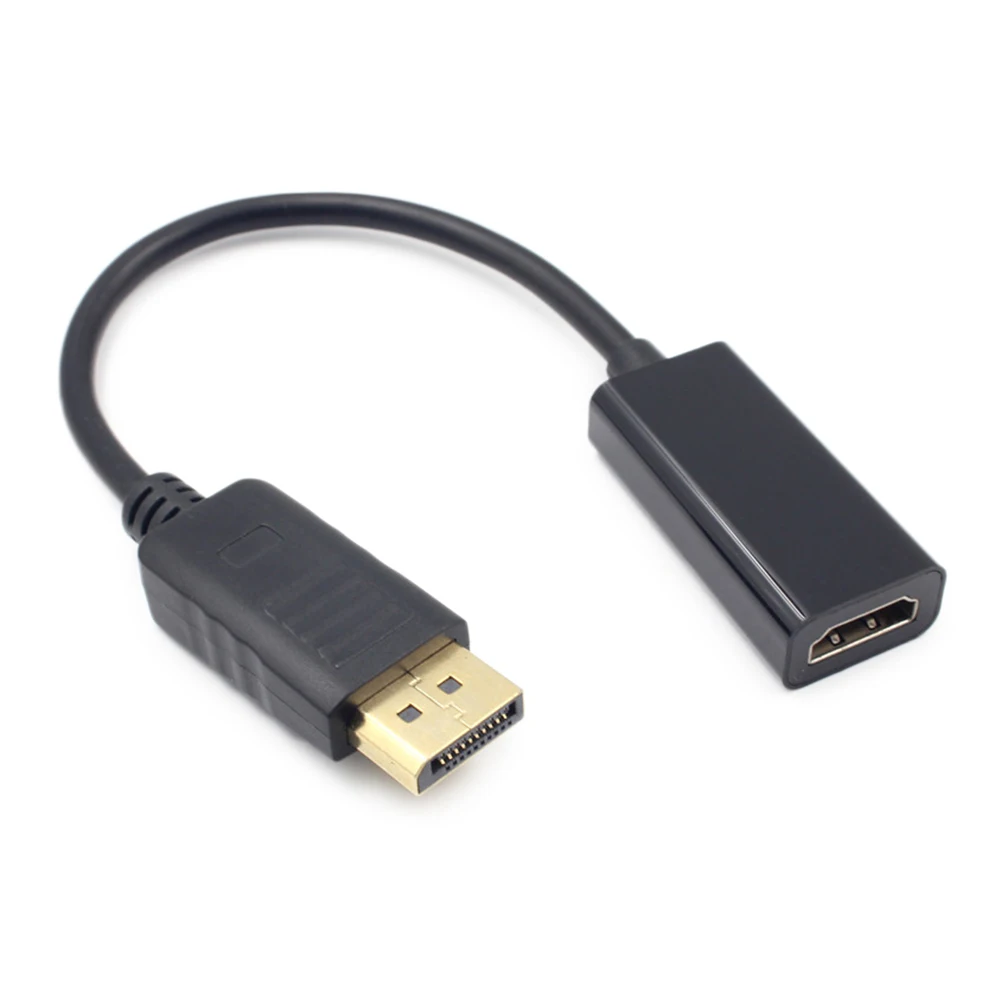 

DP to HDMI Adapter 1080P 15cm Black Coversion Cable for HDTV Projector Monitor AS99