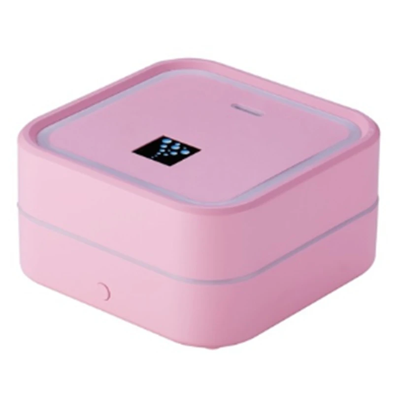 Pink 100ML USB Diffuser Aroma Essential Oil Humidifier Ultrasonic Diffuser 7 Color Change LED Night Light Cool Mist for Home - Цвет: Pink