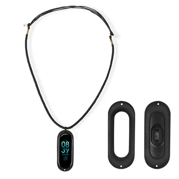 

Double Holes Silicone Case with DIY Necklace for Xiaomi Mi Band 3/4 VDX99