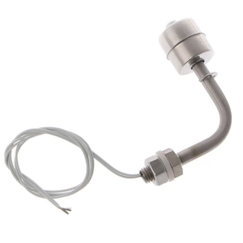 

HOT-Stainless Steel Float Switch Right Angle Vertical Head Liquid Water Tank Level Sensor