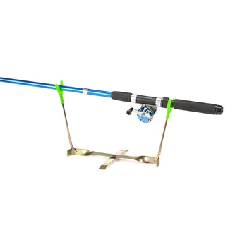 

Fish Rod Holder Metal Ice Adjustable Support Fishing Rod Bracket Portable Foldable Winter Outdoor Dual Head Fishing Tackle